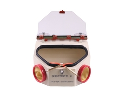 LED Işıklı Diş Kumu Püskürtücü İki Kalem Diş Laboratuvar Ekipmanı Diş Kumlama Makinesi