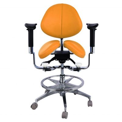 Ergonomik Bölünmüş Eyer Koltuğu Diş Hekimi Taşları Lüks Mikro Elyaf Deri Diş Döner Eyer Koltuğu