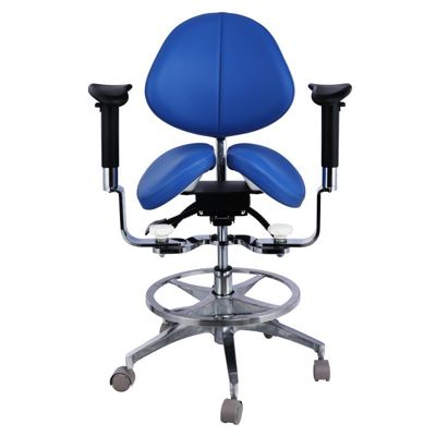 Ergonomik Bölünmüş Eyer Koltuğu Diş Hekimi Taşları Lüks Mikro Elyaf Deri Diş Döner Eyer Koltuğu