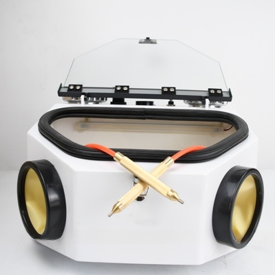 Çift Tank Diş Laboratuvarı Kum Patlayıcı Porselen Taçlar Parlama Diş Fırçası Kum Patlaması