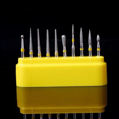 Stainless Steel Dental Drill Bur 1.6mm Dental Diamond Bur For High Speed Handpiece