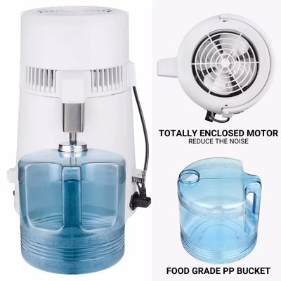 Ev Tipi 4L Su Damıtma Cihazı Paslanmaz Çelik 1.5L/Saat Diş Kliniği Su Damıtma Cihazı