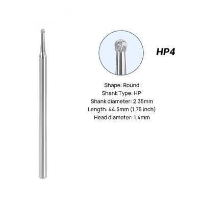 Diş Laboratuvarı Tungsten Karbür Frez 10 adet/Kutu Diş Yuvarlak Karbür Frez Parlatma İçin