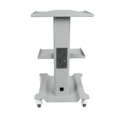 Diş hekimliği mobil mobil araba arabası üç katmanlı tepsisi renkli tasarımlı paslanmaz çelik mobil araba