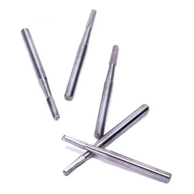 Dental Tungsten Karbüt Bur Yuvarlak Tip Çoklu Boyut 2.35mm Karbüt Bur Yüksek Kaliteli Diş Lakı Matkapları