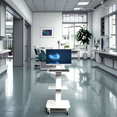 Diş Hastanesi Ekipmanları Bilgisayar Mobil Diş Arabası Mobil Hastane Arabası Paslanmaz Çelik Mobil Araba Frenli