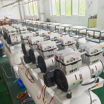 Hava Kurutuculu 3.5HP Yağsız Diş Hava Kompresörü 3 Motorlu Düşük Gürültülü 65dB Hava Kompresörü Tıbbi Kullanım İçin