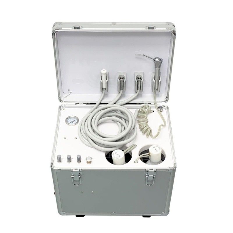 Mini Luggage Design Portable Dental Unit With Air Compresor Portable Air Turbine Unit