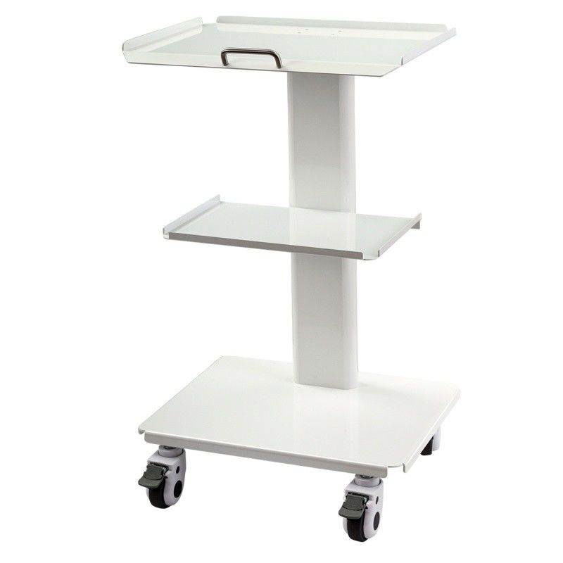 Foshan Fabrikası Diş Ekipmanı Soketli Beyaz Renkli Mobil Araç Aracı SS 3 Katmanlı Diş Mobil Aracı