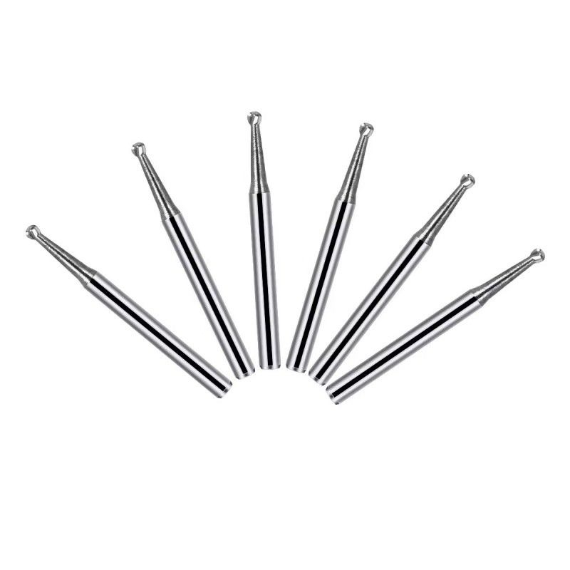 Dental Tungsten Karbüt Bur Yuvarlak Tip Çoklu Boyut 2.35mm Karbüt Bur Yüksek Kaliteli Diş Lakı Matkapları