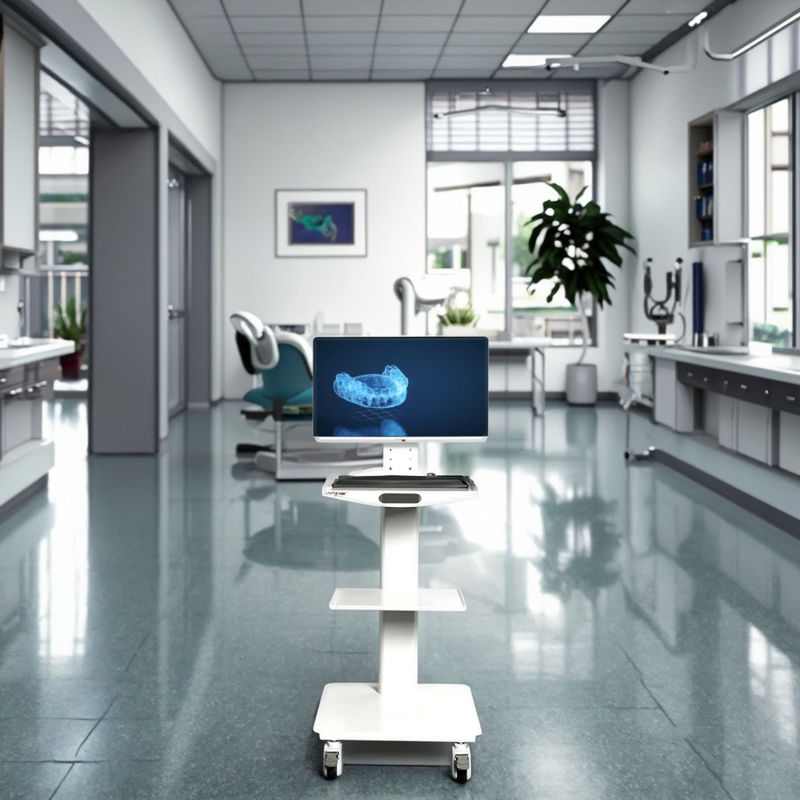 Diş Hastanesi Ekipmanları Bilgisayar Mobil Diş Arabası Mobil Hastane Arabası Paslanmaz Çelik Mobil Araba Frenli