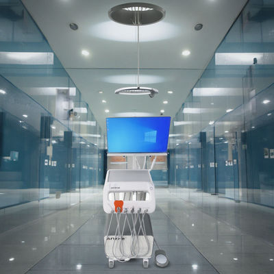 Bilgisayarlı Dişçi Arabası 550W Kompresörlü Taşınabilir Dişçi Arabası Mobil Diş Tedavisi Takımları Dişçi Arabası