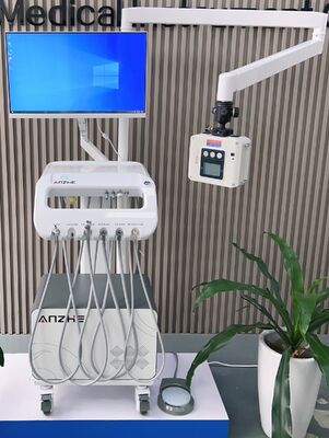 İyi bir fiyat. Fabrika Doğrudan 550W Güç Veteriner Diş Arabası 38DB Gürültü ve 0.8Mpa Basınçlı Mobil Evcil hayvan diş tedavisi arabası çevrimiçi