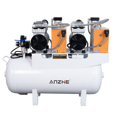 İyi bir fiyat. 60L Dişçi Hava Kompresörü Kurutuculu 1700W Sessiz Yağsız Hava Pompası 4 Dişçi Koltuğu İçin Tıbbi Hava Kompresörü çevrimiçi