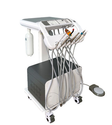 Mobile Dental Delivery Unit Air Compressor Multifunctional for Routine Restorative Oral Surgery Endodontics Compact Dental Cart