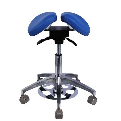 Ergonomic Saddle Dentist Stool with Adjustable Height and 360-Degree Rotation for Dental Clinics and Hospitals