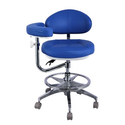 İyi bir fiyat. Fabrika Doğrudan Ergonomik Diş Fırçası Düzenlenebilir Tıp Sandalyesi 360° Döner Klinik Hastane Laboratuvarı için Tekerlekli Doktor Fırçası çevrimiçi