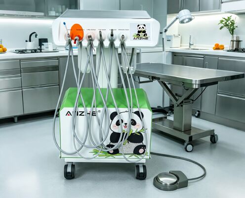 Taşınabilir Veteriner Diş Ünitesi, 550W Güç, 0.8Mpa Basınç ve 38DB Gürültü Seviyesi ile Hayvan Klinikleri İçin