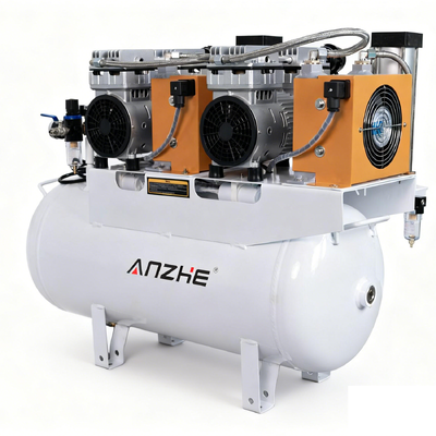 İyi bir fiyat. Silent Oil Free Dental Air Compressor with Air Dryer 60L 1700W 4 Dişçi Sandalyesi için Düşük Gürültülü Dişçi Kompresör çevrimiçi