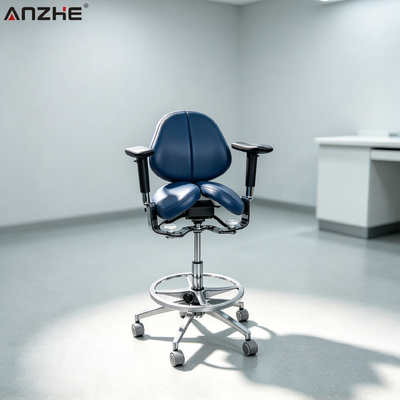 İyi bir fiyat. Ergonomik Bölünmüş Eyerli Diş Sandalyesi Sırt Yastığı Düzenlenebilir Döner Taş Dental Kliniği için 360° Dönüş çevrimiçi