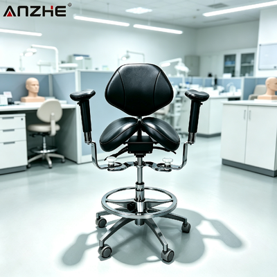 İyi bir fiyat. Dental Veterinerlik Kliniği için Özel Deri Taşlı Ergonomik Split Saddle Tıbbi Taş Düzenlenebilir Doktor Sandalyesi çevrimiçi