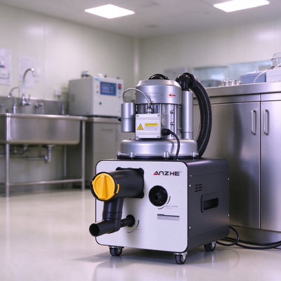 750W Dynamic Dental Suction Machine High Vacuum Saliva Ejector with Two Stage Gas Liquid Separator for 2 Dental Units